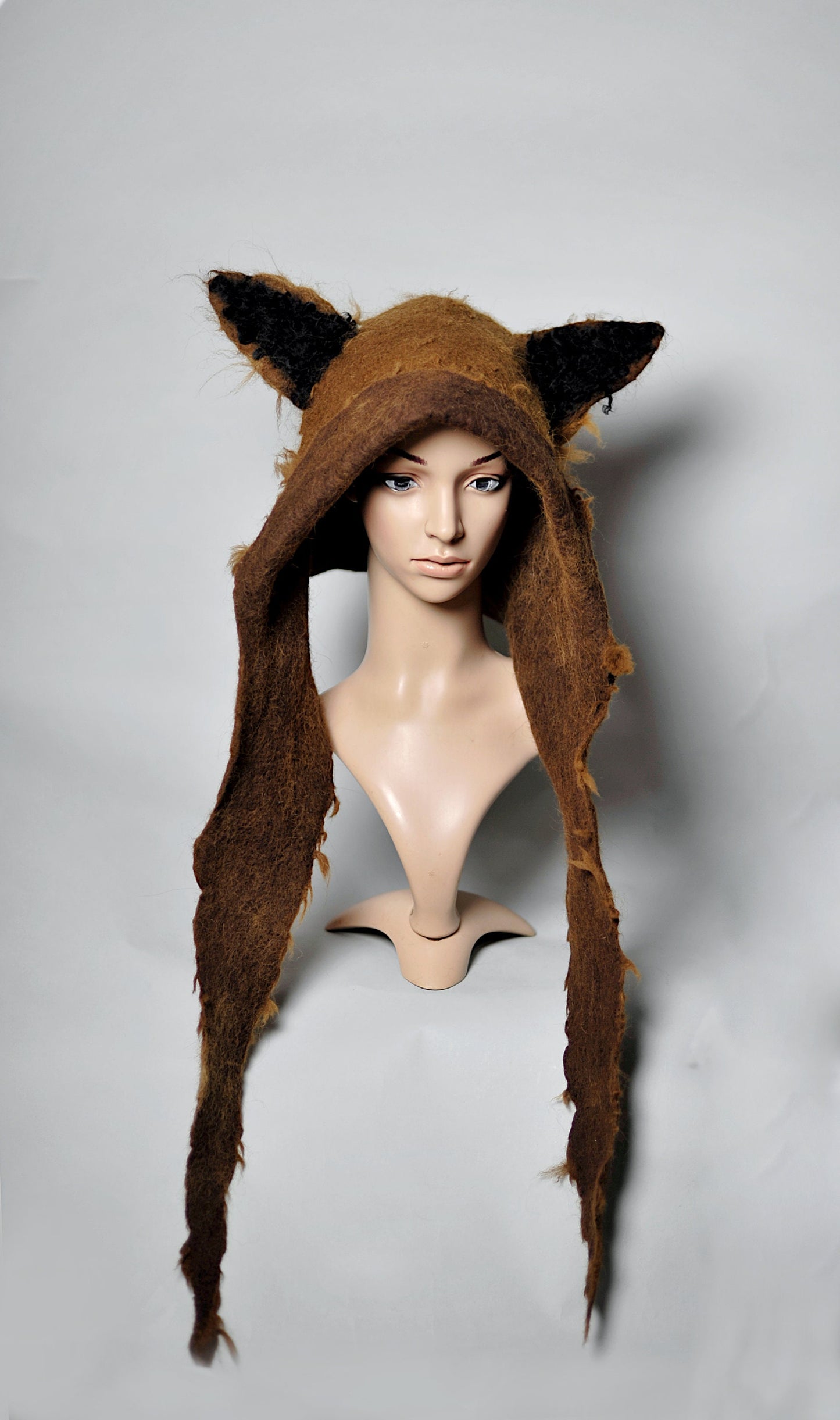 Merino & Alpaca Wool Wolf Hood