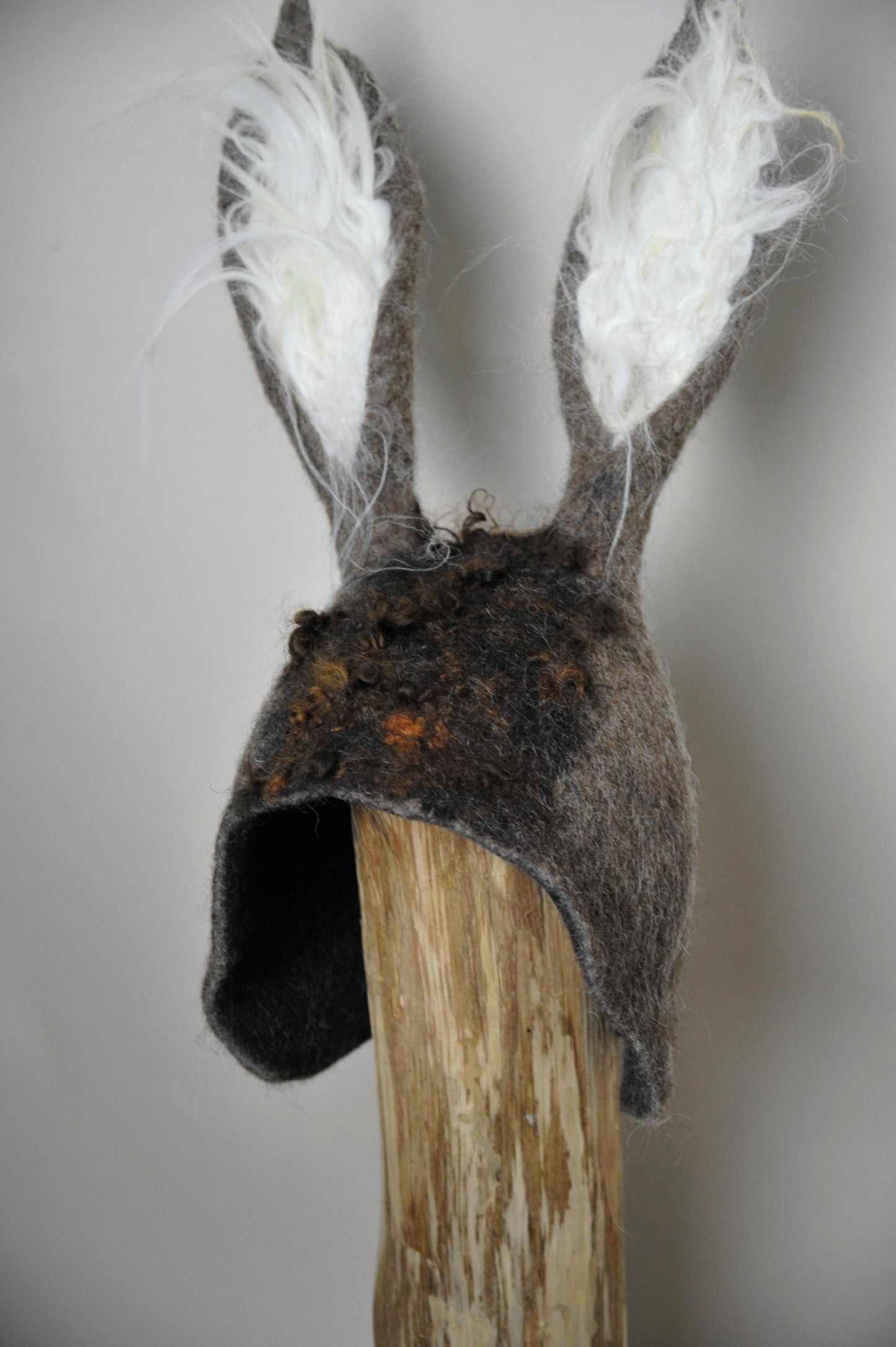 Hand-Felted Wool Donkey Costume Hat