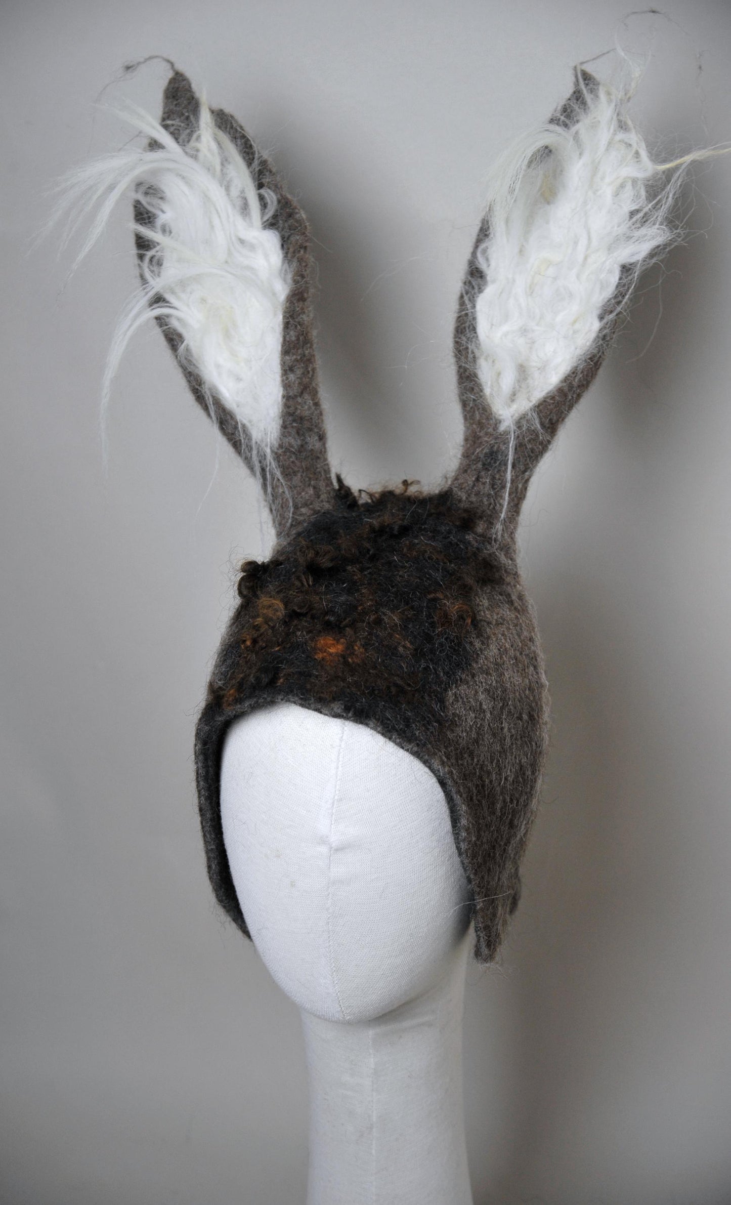 Hand-Felted Wool Donkey Costume Hat