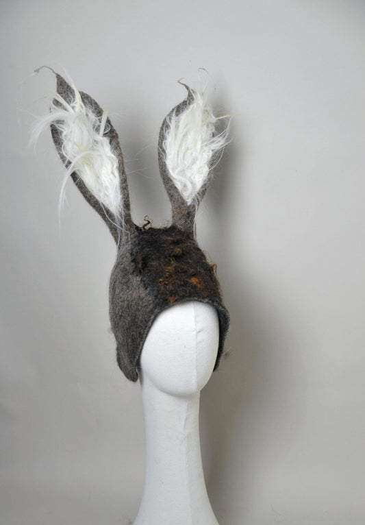 Hand-Felted Wool Donkey Costume Hat