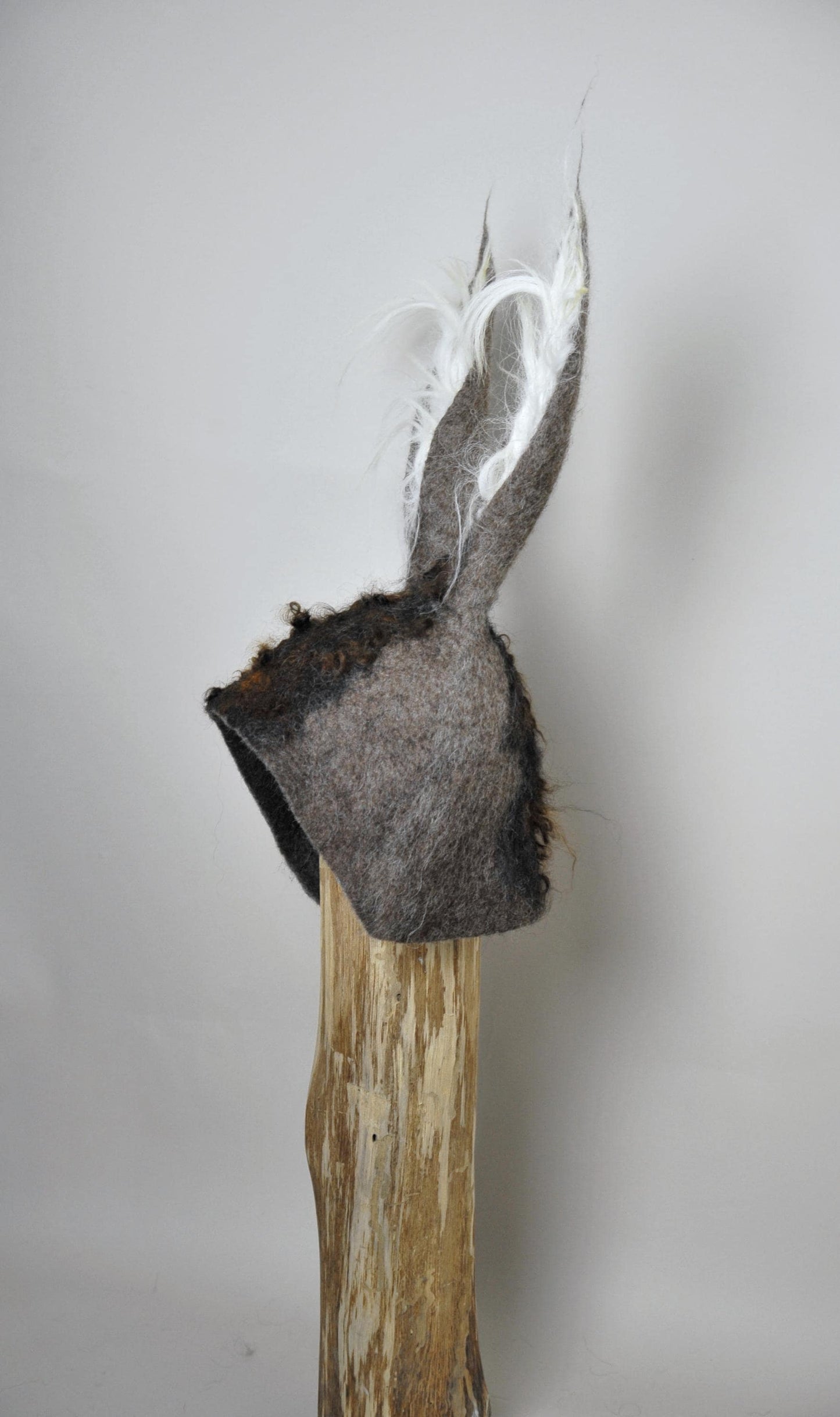 Hand-Felted Wool Donkey Costume Hat