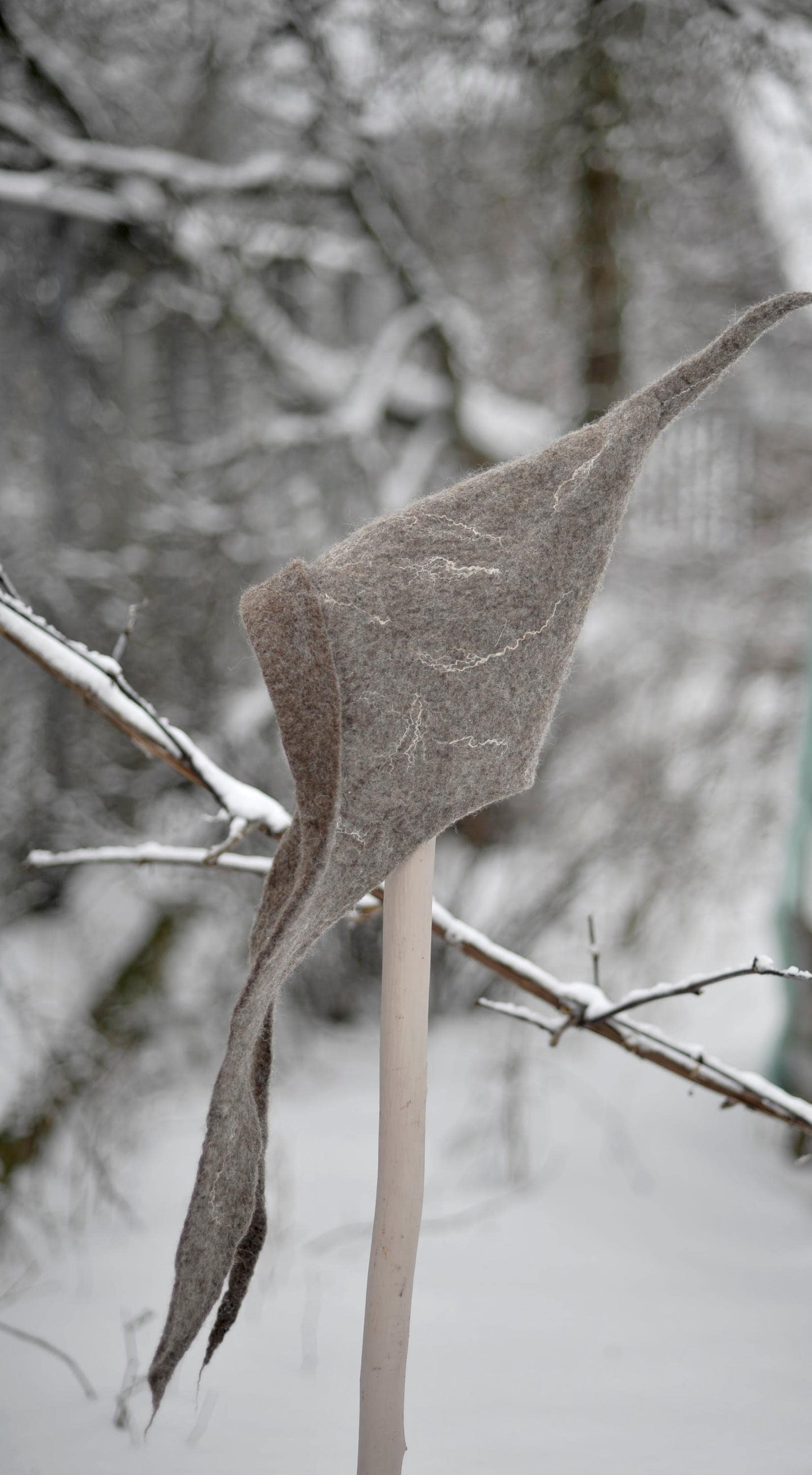 Brown Gray Druid Hat