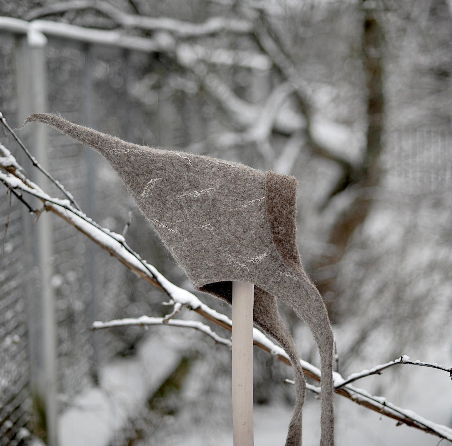 Brown Gray Druid Hat